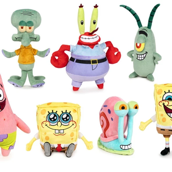 OMZ 760025633 SpongeBob Serisi Sostenible Peluş 30cm - 1adet Stokta Olan Gönderilir Kız Erkek Çocuk Oyun ürün görseli 1