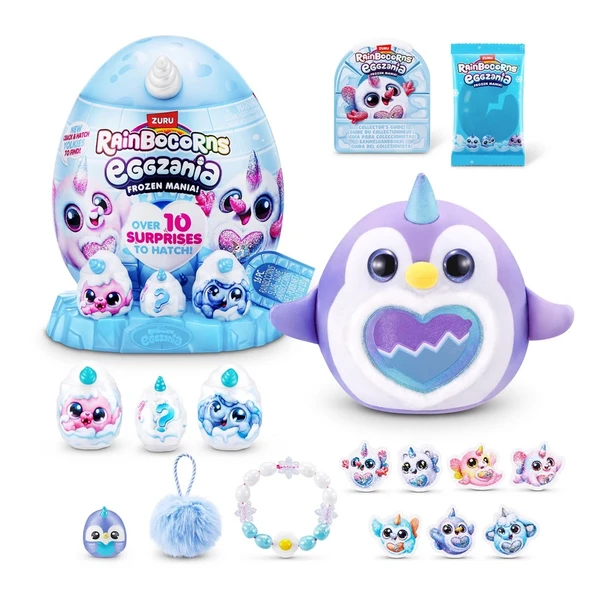 OMZ Rainbocorn Frozen Mini Eggzania Kız Erkek Çocuk Oyuncak Eğitici Oyuncaklar ürün görseli 1