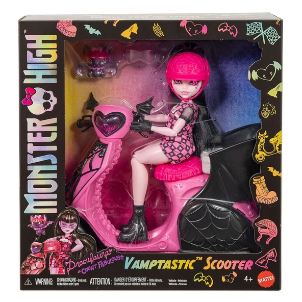OMZ JDR61 Monster High Vamptastic Scooter Draculaura Kız Erkek Çocuk Oyuncak Eğitici Oyuncaklar ürün görseli 1