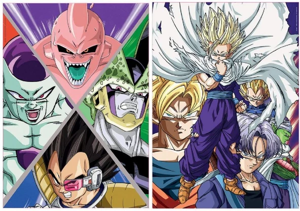 Educa 2x500 Parça Dragon Ball Z Puzzle - Resim 2
