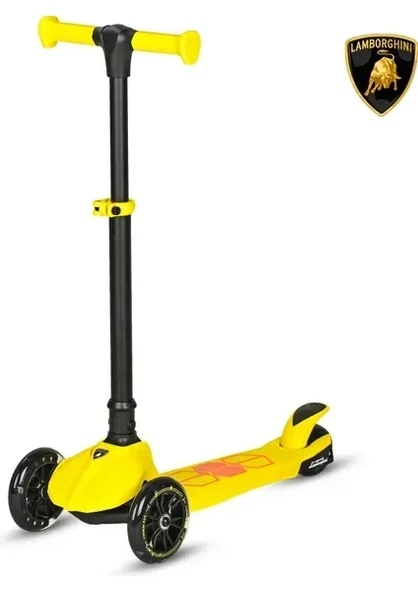 OMZ VAGON.LB2005SARI LAMBORGHINI SCOOTER IŞIKLI TEKERLEK Kız Erkek Çocuk Oyuncak Eğitici Oyuncaklar ürün görseli 1