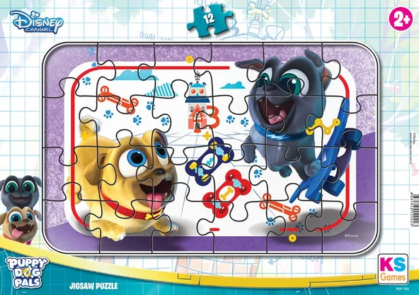 KS Games 12 Parça Puppy Dog Pals Frame Puzzle ürün görseli 1