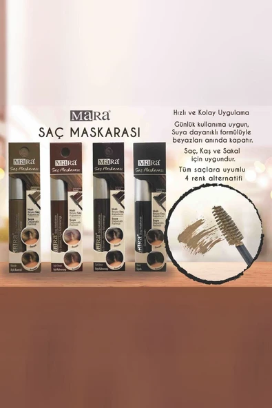 Mara Hair Mascara - Light*48 - Resim 3