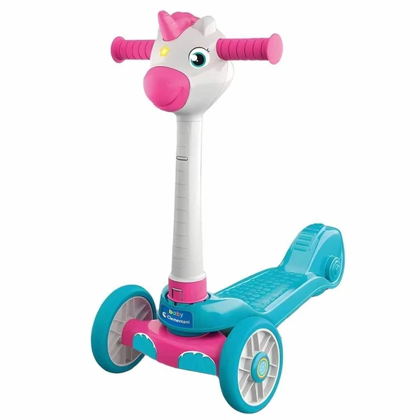 OMZ 17749 Baby Clementoni - Unicorn Skooter Kız Erkek Çocuk Oyuncak Eğitici Oyuncaklar ürün görseli 1
