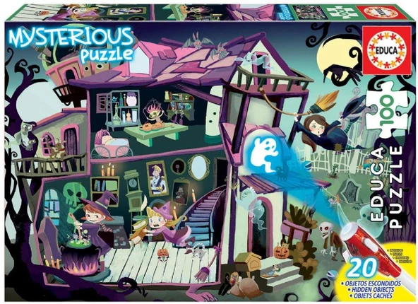 Educa 100 Parça Perili Ev Gizemli Puzzle ürün görseli 1