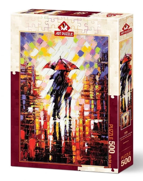 Art Puzzle Şemsiye Altındaki Aşk 500 Parça Puzzle ürün görseli 1