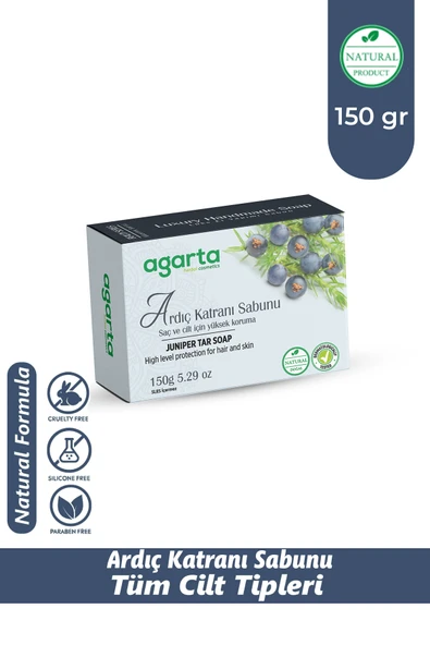 Agarta Doğal El Yapımı Ardıç Katranı Sabunu 150 Gr. ürün görseli 1
