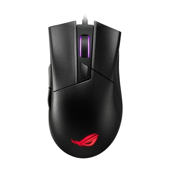 ASUS ROG Gladius II Core P507 RGB Ergonomik Optik Kablolu Oyuncu Mouse Siyah ürün görseli 1
