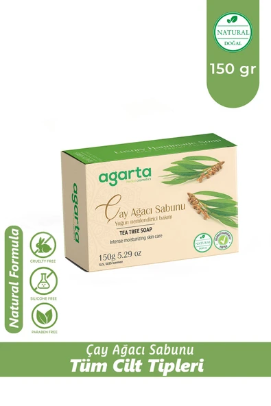 Agarta Doğal El Yapımı Çay Ağacı Sabunu 150 gr ürün görseli 1