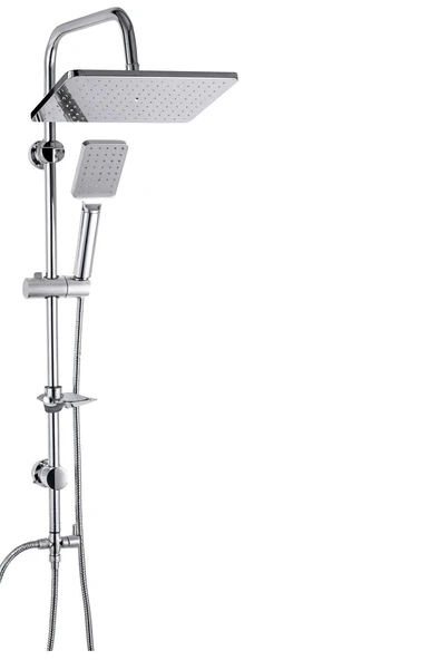 Deppot Mirage 400 Tepe Duş Seti Krom D.132.4.C ürün görseli 1