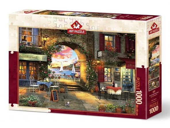 Art Puzzle Sahil Restauranı 1000 Parça Puzzle ürün görseli 1