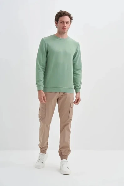 Cazador Slim Fit Mevsimlik 3 İplik Pamuk Karışımlı Sweatshirt-56100 ürün görseli 1