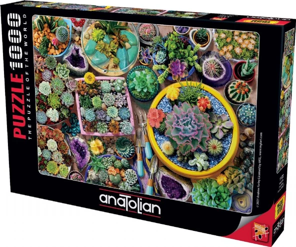 Anatolian 1000 Parça Kaktüsler Puzzle - Resim 2