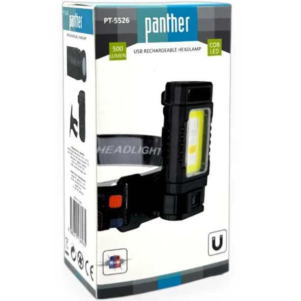 Panther PT-5526 USB Şarjlı Kafa Lambası - Resim 5