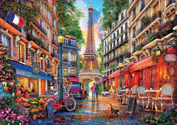 Educa 1000 Parça Paris Dominic Davison Puzzle - Resim 2