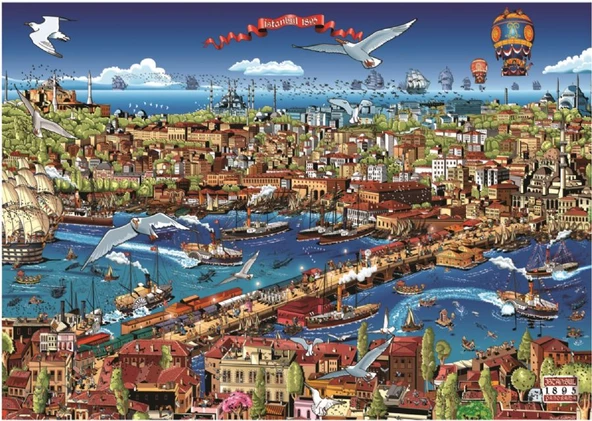 Anatolian 3000 Parça Istanbul 1895 Puzzle 4921 ürün görseli 1