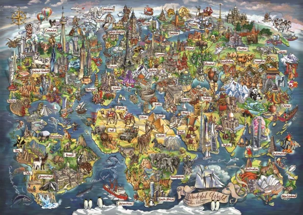 Anatolian 3000 Parça Harika Dünya Puzzle ürün görseli 1
