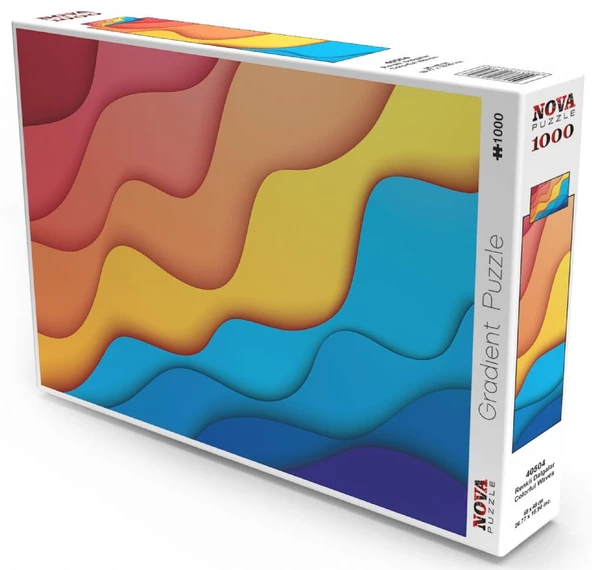 Nova Puzzle 1000 Parça Renkli Dalgalar Puzzle ürün görseli 1