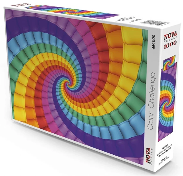 Nova Puzzle 1000 Parça Gökkuşağı Sarmalı Rengarenk Puzzle ürün görseli 1