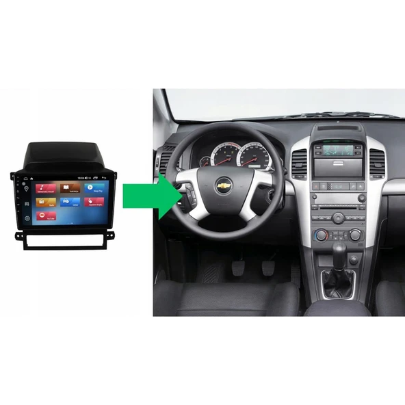 Chevrolet Captiva Üste Takılan Android Multimedya Sistemi 4-64 Cadence (2006-2010) ürün görseli 1