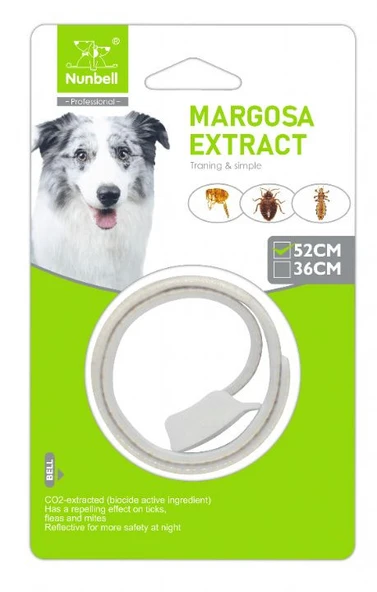 Nunbell Orta-Büyük Köpekler için Pire, Kene Tasması (Boyun mx: 52 cm) ürün görseli 1
