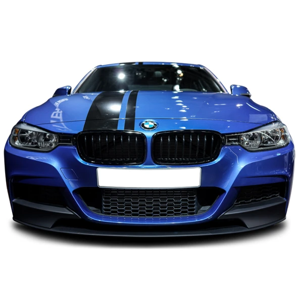 Bmw F30 Uyumlu  M Performans Plastik Parlak Siyah Ön Lip-Ek ürün görseli 1
