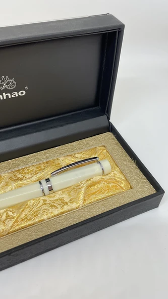 JINHAO Lüks Beyaz Sedef Roller İmza Kalemi ürün görseli 1