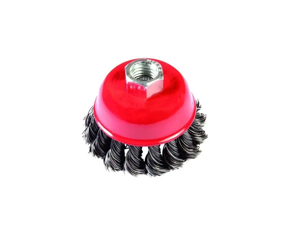 100 mm Burgulu Çanak Tel Fırça GFB5132-2 adet gönderilir ürün görseli 1