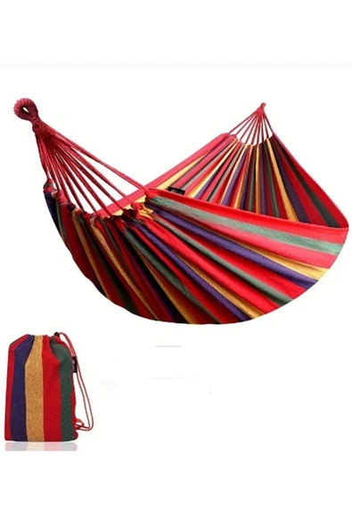 Hamak 190 Cm Kamp Hamağı Piknik Hamağı Bahçe Balkon Outdoor Kamp Salıncak ürün görseli 1