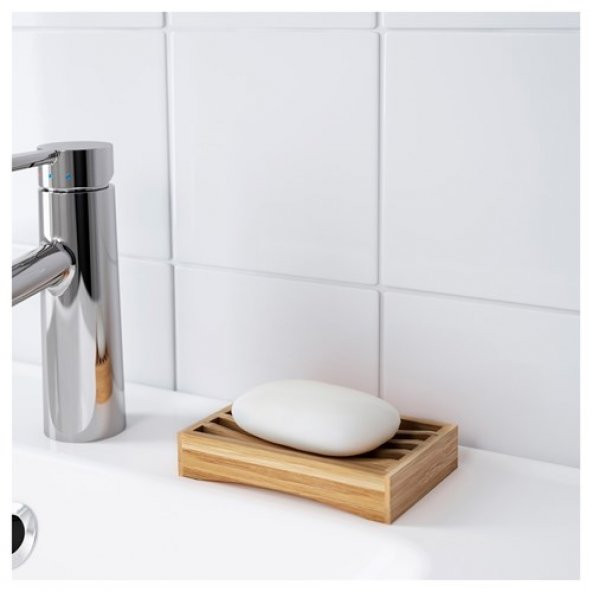 3 Parça Bambu Banyo Seti 3 IKEA Bambu Sabunluk Seti Banyo Set 3Parça - Resim 4
