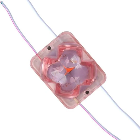 Powermaster PM-14724 12 Volt 2 Watt Pembe Sabit 4333-3030 Modül Led 43X33x28mm ürün görseli 1