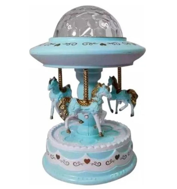 Nostaljik Projeksiyon Işıklı Mavi Atlı Karınca ürün görseli 1