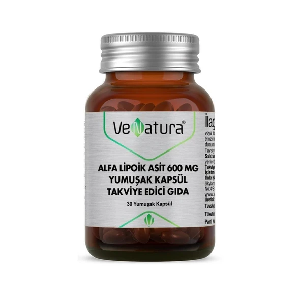 VeNatura Alfa Lipoik Asit 600 Mg 30 Kapsül ürün görseli 1