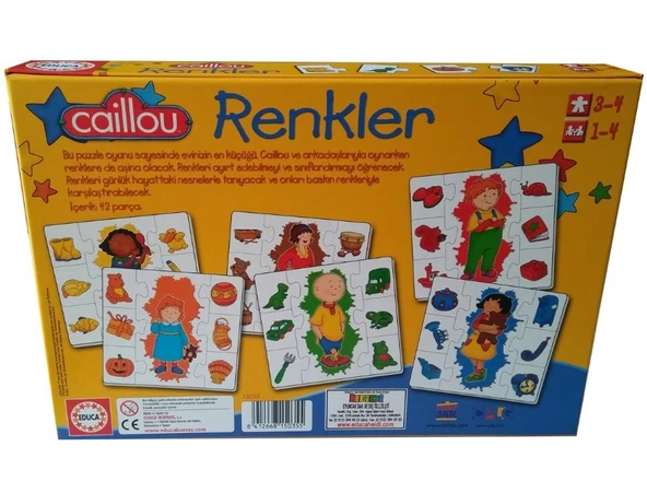 Educa Caillou Renkler Çocuk Oyunu - Resim 2