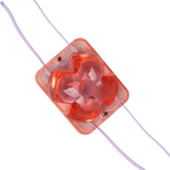 Powermaster PM-14720 12 Volt 2 Watt Kırmızı Sabit 4333-3030 Modül Led 43X33x28mm ürün görseli 1