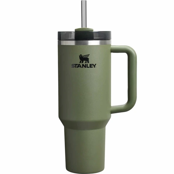 Stanley 10-11673-161 Quencher 1.18 Litre Pipetli Çelik Termos - Haki ürün görseli 1