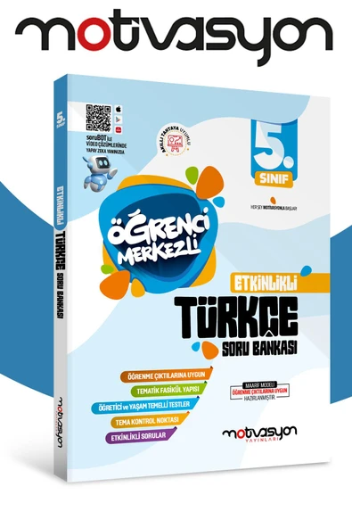 Motivasyon 5. Sınıf Türkçe Etkinlikli Tematik Fasikül Soru Bankası ürün görseli 1