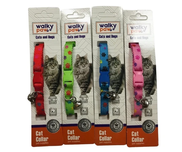 WALKY PAW KEDİ KÖPEK PATİ DESENLİ BOYUN TASMASI ürün görseli 1
