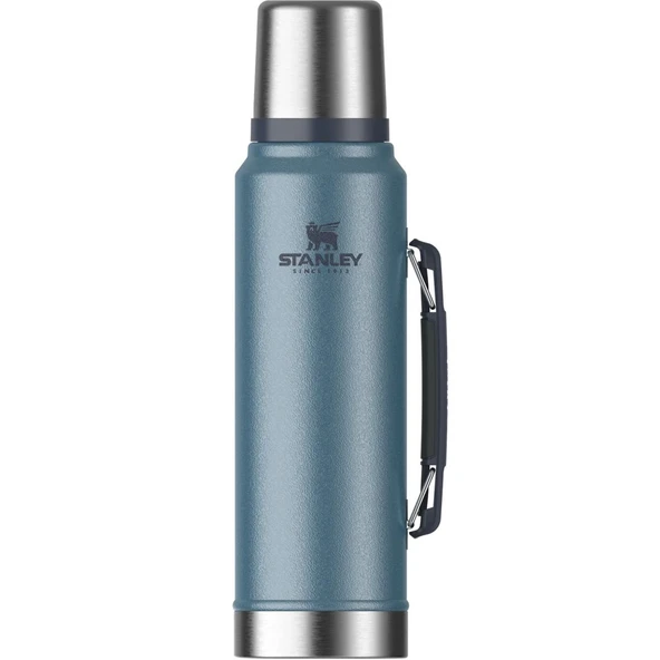 Stanley 10-08266-058 Klasik Vakumlu 1 Litre Çelik Termos - Koyu Mavi ürün görseli 1