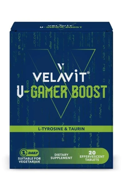Velavit V-Gamer Boost 20 Efervesan Tablet ürün görseli 1