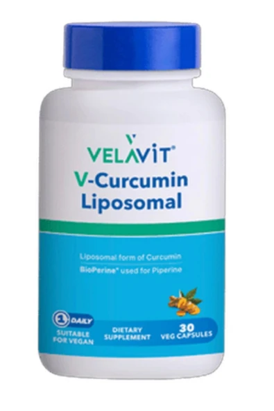 Velavit V-Curcumin Liposomal Takviye Edici Gıda 30 Kapsül ürün görseli 1