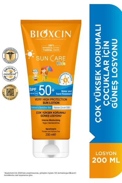 Bioxcin Sun Care Çok Çok Yüksek Korumalı Çocuk Güneş Kremi 50 Spf - % 100 Botanik Aktif 200 ml ürün görseli 1