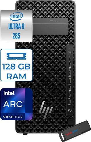 Hp Z2 Tower G1I Intel Core Ultra 9 285 128GB Ddr5 512GB SSD Intel Arc Graphics  Windows 11 Pro Taşınabilir Bilgisayar A2KX8ESP25 + Zettausbbellek ürün görseli 1