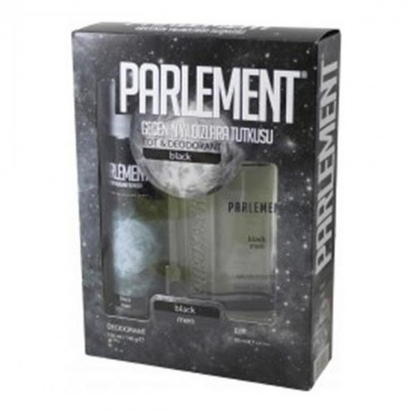 Parlement Black Erkek Parfüm Deodorant Seti ürün görseli 1