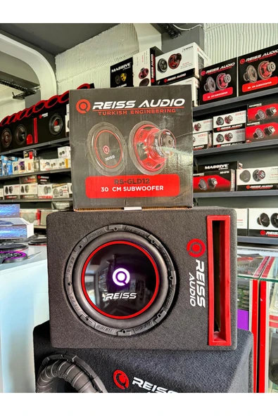 Reiss Audio Rs-GLD12 1400Wat 700W Rms L Port Kabinli IŞIKLI 30 Cm Subwoofer Bas ürün görseli 1