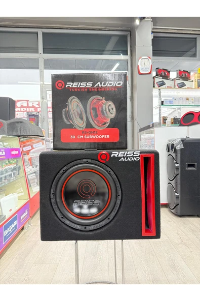 Reiss Audio Rs-GH12 Çift Bobin L Port Kabinli 1400Wat 350W Rms 30 Cm Subwoofer Bas ürün görseli 1