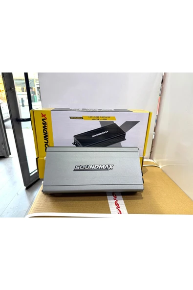 Soundmax Sx-Lm4225.4 4x225w Rms 4 Ohm 4kanal Profesyonel Oto Amfi Anfi ürün görseli 1