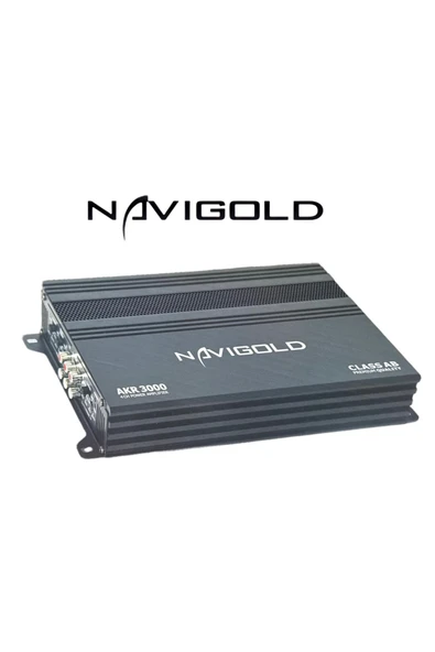 Navigold AKR-3000 4KANAL PROFESYONEL STEREO OTO AMFİ ANFİ 3000WAT 2ohm 4X90W RMS -4ohm 4x60w rms ürün görseli 1