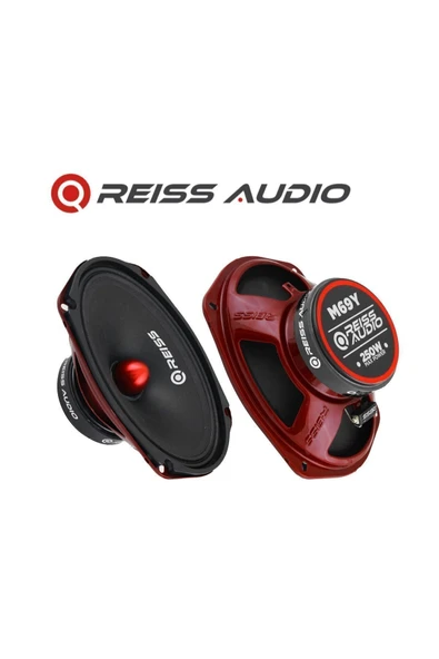 Reiss Rs-M69Y Deprem Serisi Oval Kurşun Göbek 6x9 Oto Midrange Hoparlör Çifti 500W-200W Rms ürün görseli 1