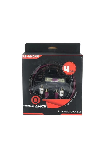 REISS AUDIO 4ga Amfi Kablo Seti Kaliteli – Rs-awg44 Profesyonel Anfi Kablosu Seti 4ga ürün görseli 1